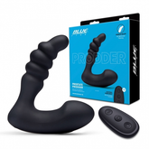 Blue Line Prodder Black Silicone Sphincter Training Remote Controlled Prostate Stimulator Prostate Tools